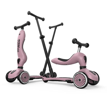 Scooter 2 en 1 Highwaykick 1 Push and Go Wildberry - Scoot and Ride