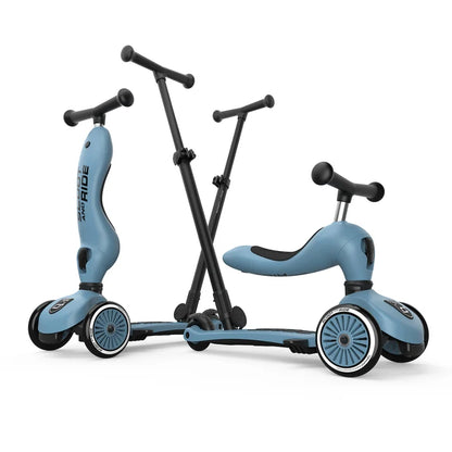 Scooter 2 en 1 Highwaykick 1 Push and Go Steel - Scoot and Ride