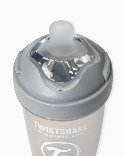 Mamadera Twistshake Double Pro 330ml Gris