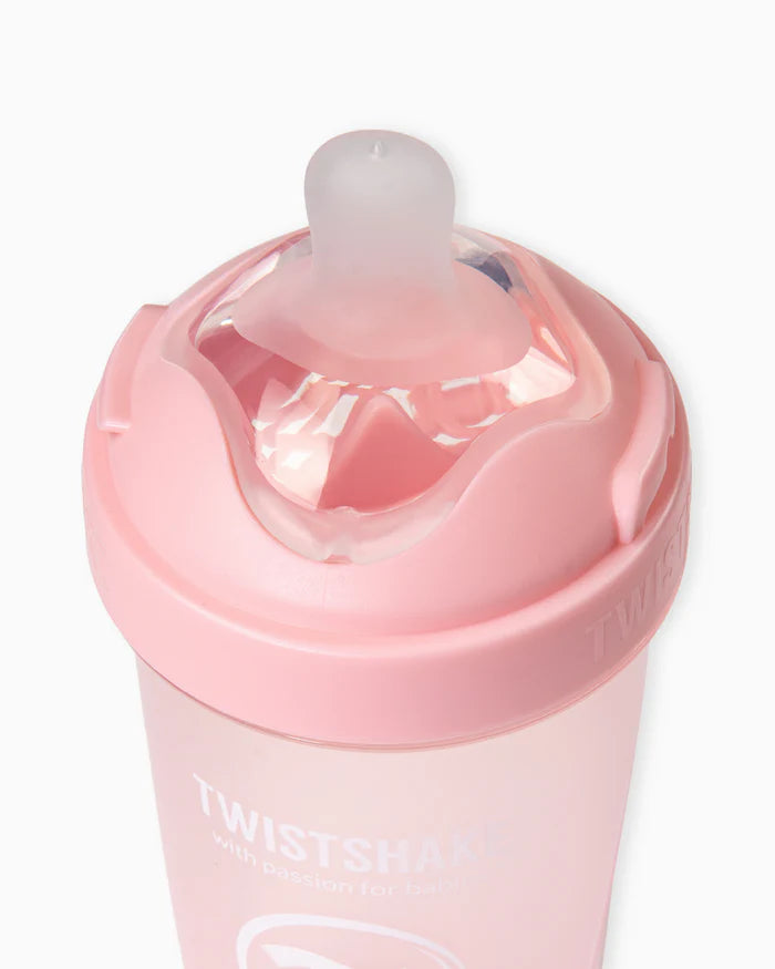Mamadera Twistshake Double Pro 330ml Rosado