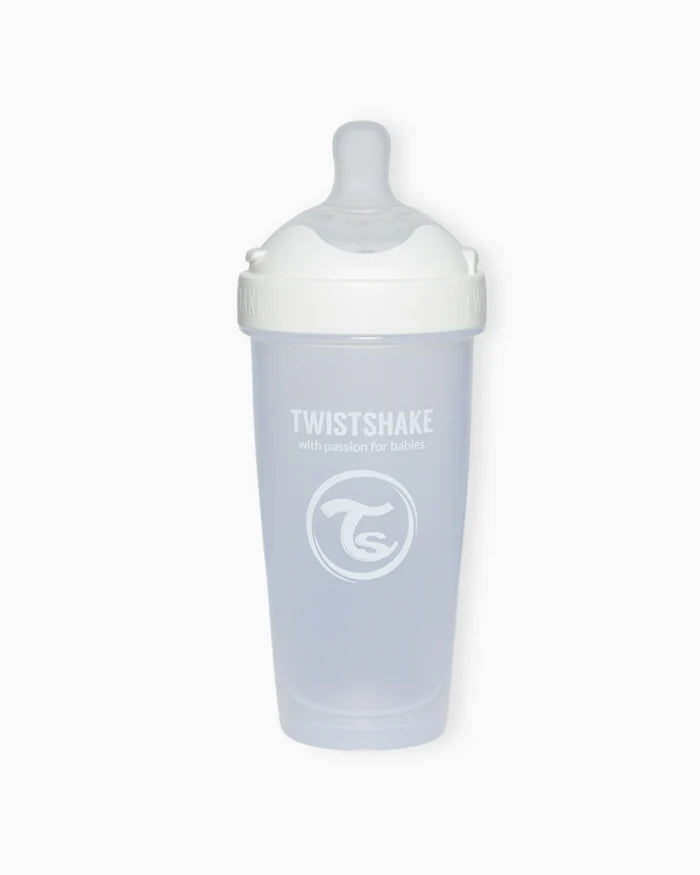 Mamadera Twistshake Double Pro 330ml Blanco