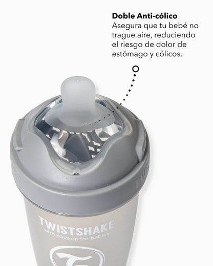 Mamadera Twistshake Double Pro 330ml Azul
