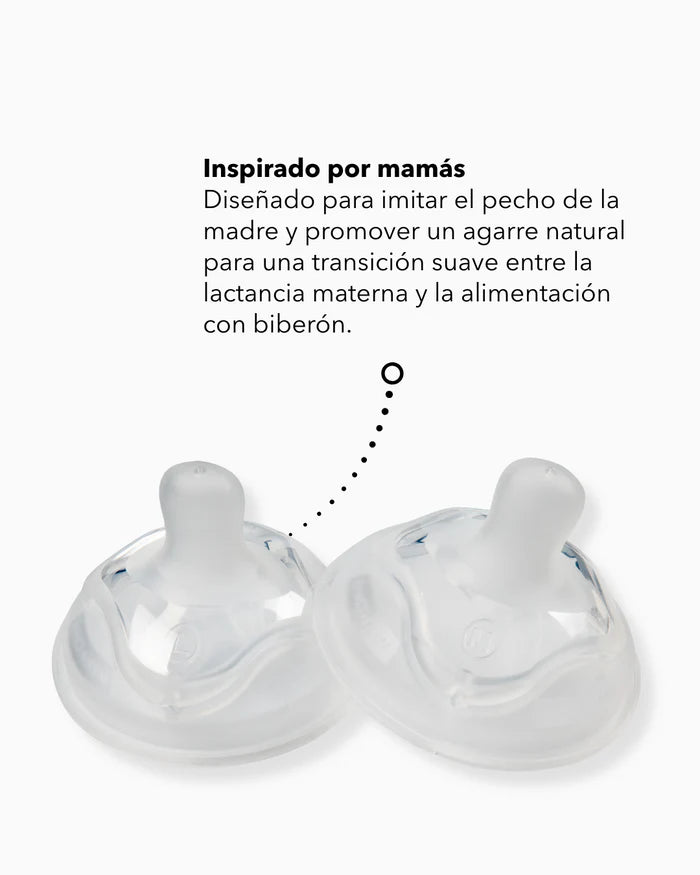 Mamadera Twistshake Double Pro 330ml Blanco