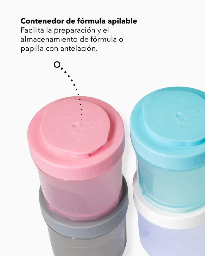 Mamadera Twistshake Double Pro 330ml Blanco