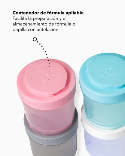 Mamadera Twistshake Double Pro 330ml Azul