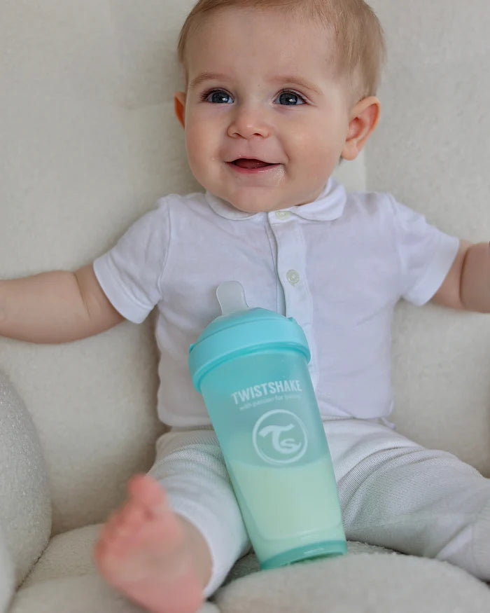 Mamadera Twistshake Double Pro 330ml Azul