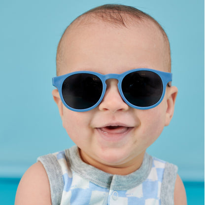 Babiators Eco Keyhole: Pacific Blue | Smoke Lenses | 0-2 años