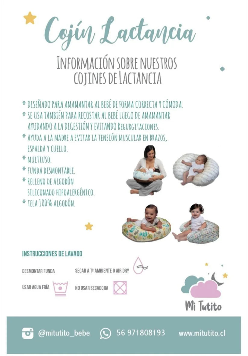 Cojín lactancia estampado - Mouse