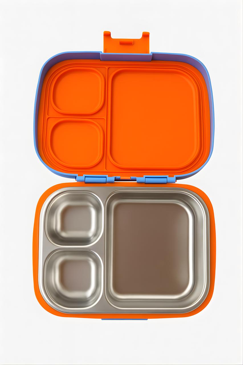 Lonchera Bento Acero Inoxidable Azul