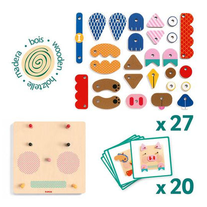 Juego de Madera Crea Tu Cara - Djeco