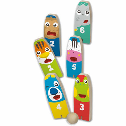 Juego 2 en 1 bowling y lanzamiento de anillos