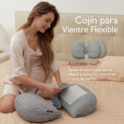 Almohada de embarazo con apoyo lateral Momcozy