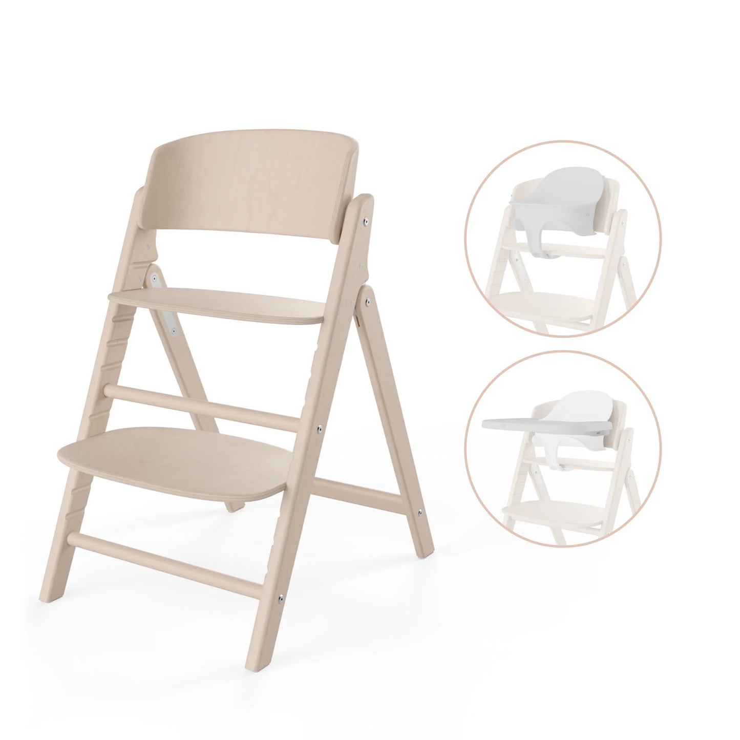 Silla de Comer Evolutiva Click & Fold 3 en 1 All Natural light- Cybex