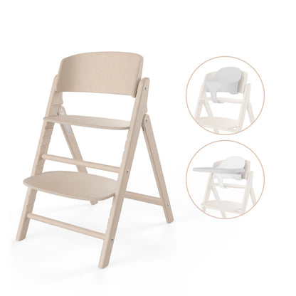 Silla de Comer Evolutiva Click & Fold 3 en 1 All Natural light- Cybex