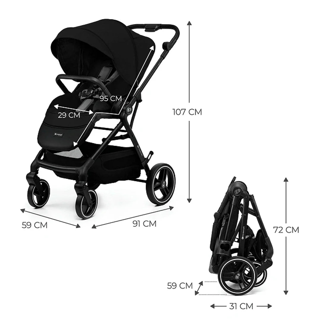 Coche de Paseo Yoxi Kinderkraft Pure Black