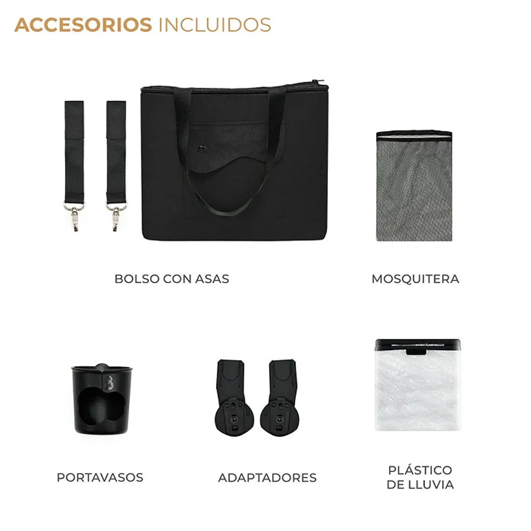 Coche de Paseo Yoxi Kinderkraft Pure Black