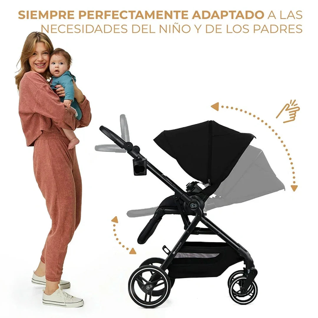 Coche de Paseo Yoxi Kinderkraft Pure Black