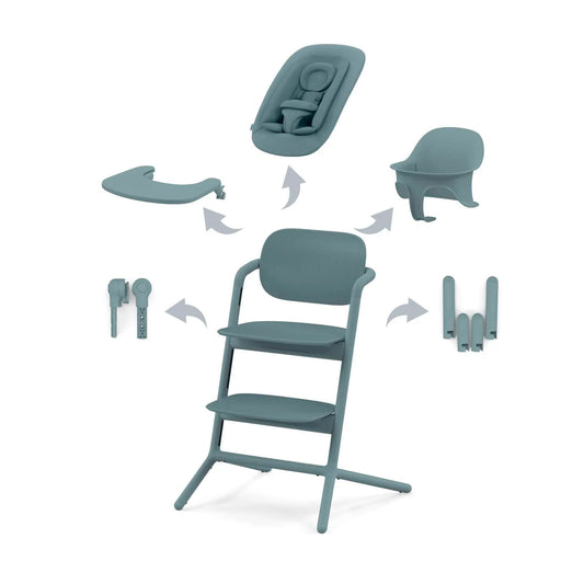 Silla de Comer Evolutiva Lemo 4 en 1 Stone Blue
