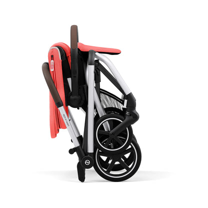 Coche de paseo Eezy S Twist Plus 2 Silver Hibiscus Red Cybex