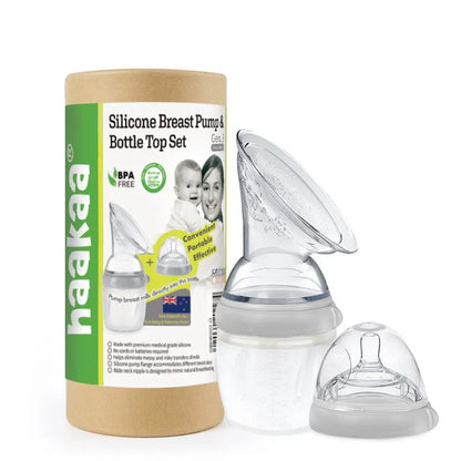 Recolector de leche materna Haakaa GEN3 Pack 160ml Gris