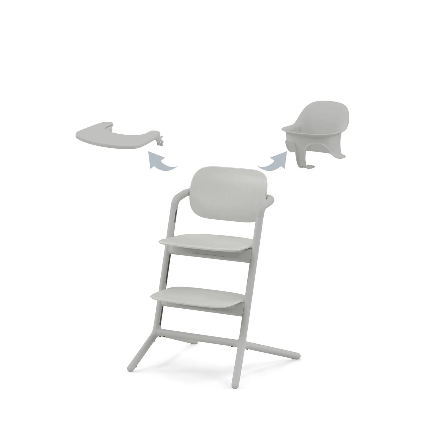 Silla de Comer evolutiva Lemo 3 en 1 Suede Grey