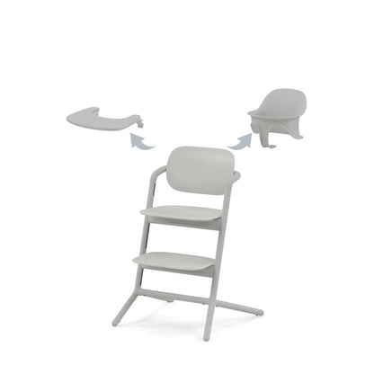 Silla de Comer evolutiva Lemo 3 en 1 Suede Grey