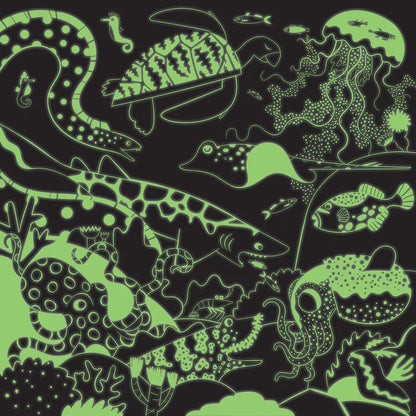 Puzzle 500Pcs brilla en la oscuridad -Océano Iluminado - Mudpuppy