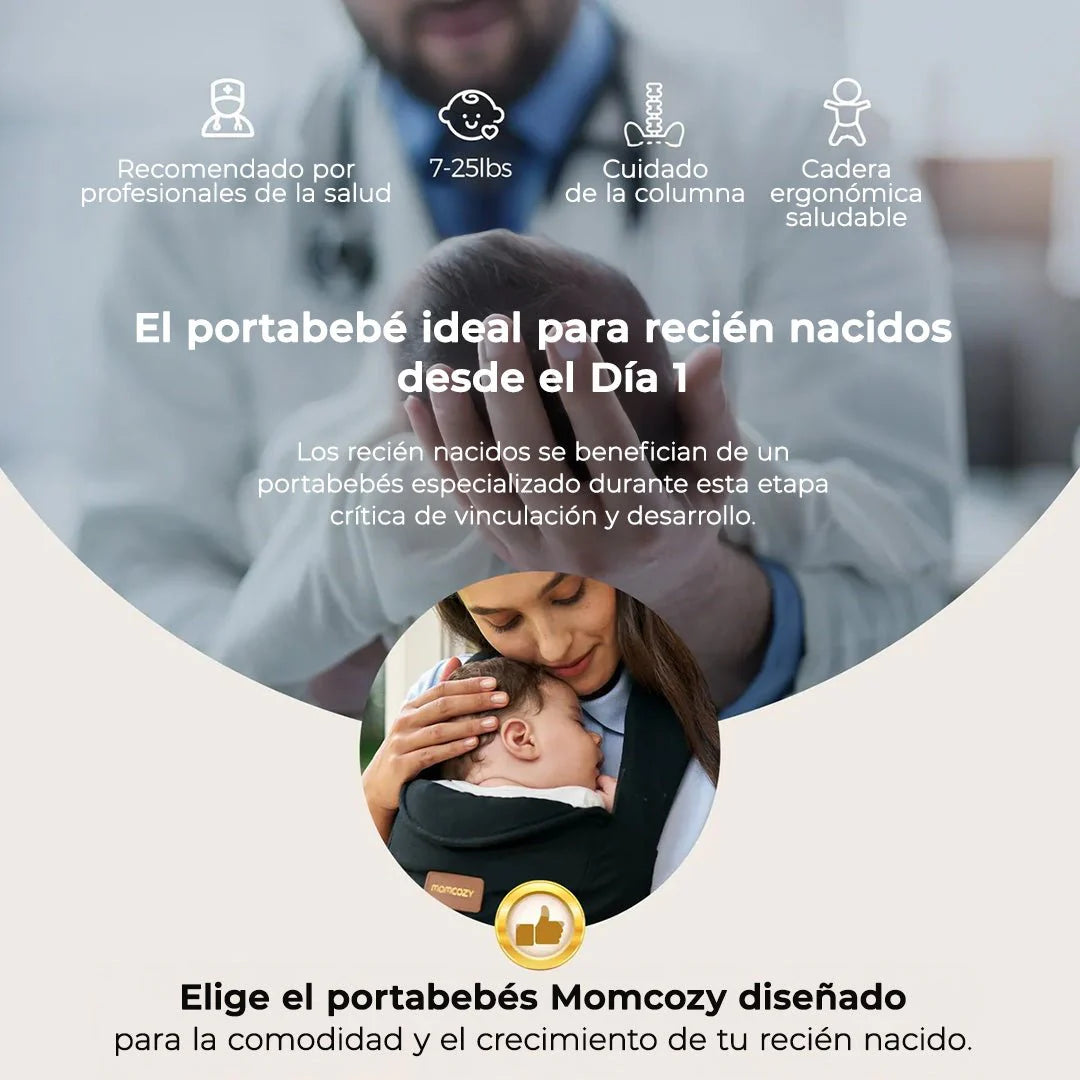 Portabebé Ergonómico WeeSnug para Recién Nacido Momcozy