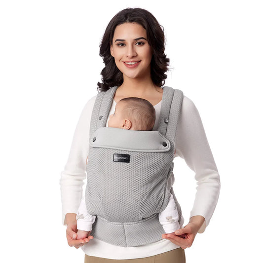 Portabebé 3 en 1 PureHug Malla Gris - Momcozy