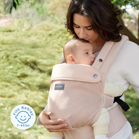 Portabebé 3 en 1 PureHug Malla Rosa - Momcozy