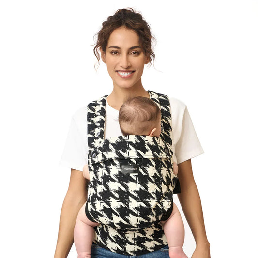 Portabebé 3 en 1 PureHug Hounds Tooth de algodón - Momcozy