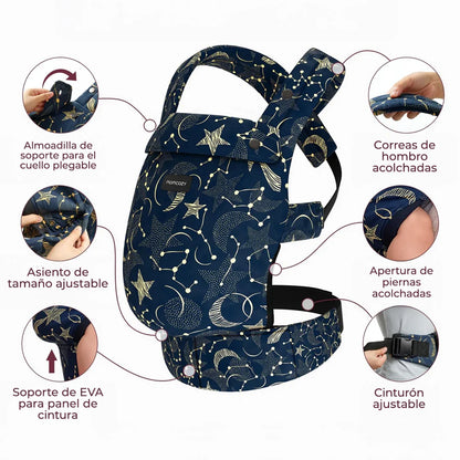 Portabebé 3 en 1 PureHug Starry Night - Momcozy