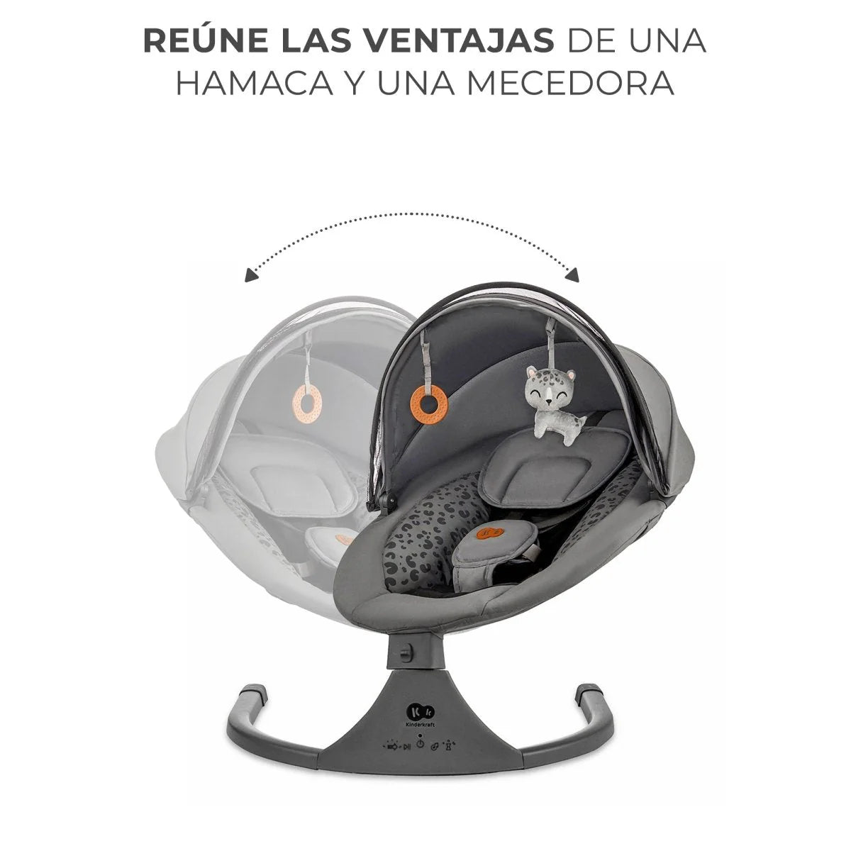 Silla Mecedora/Hamaca eléctrica Lumi 2 Dark Grey