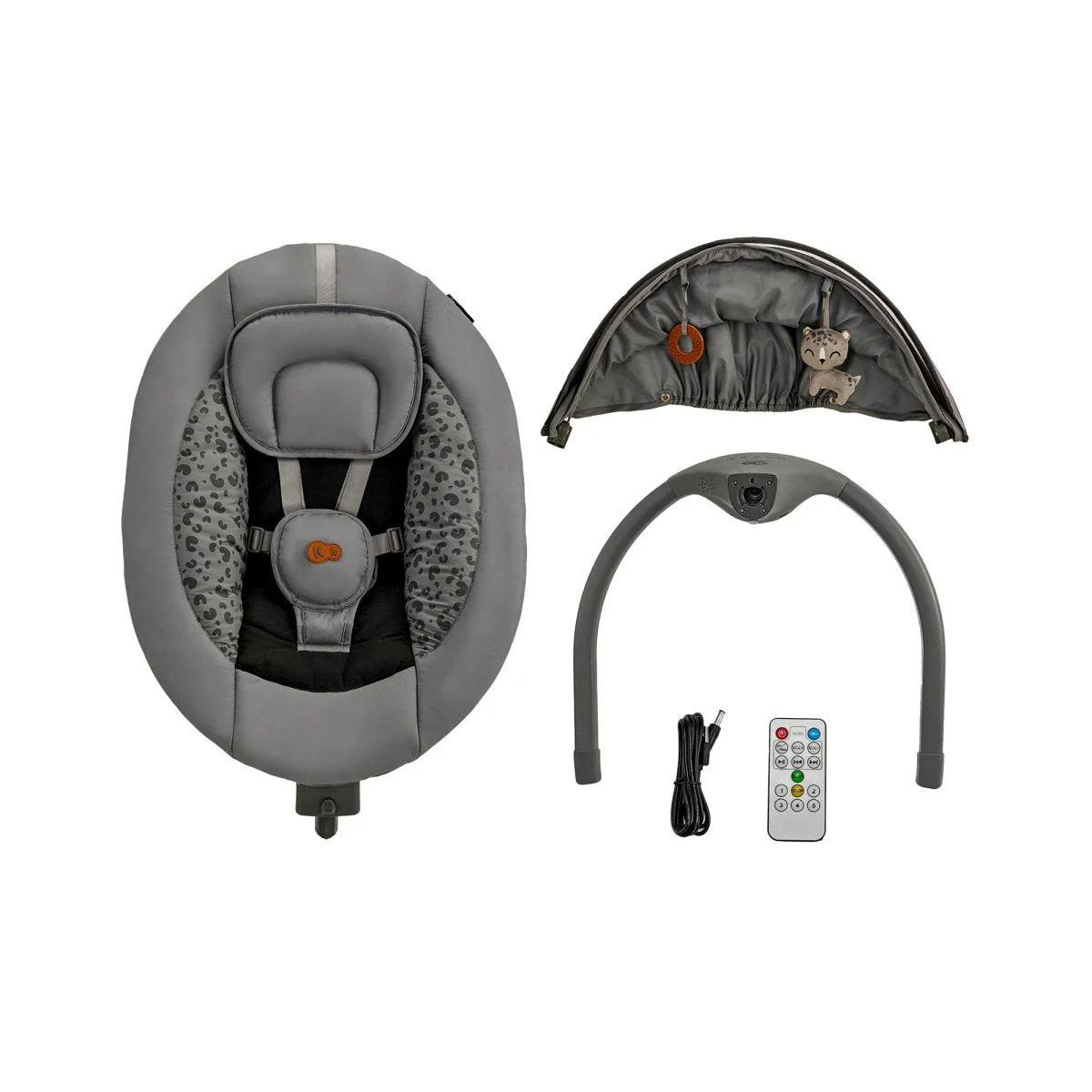 Silla Mecedora/Hamaca eléctrica Lumi 2 Dark Grey