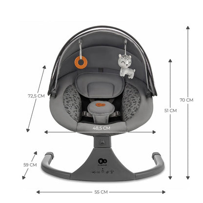 Silla Mecedora/Hamaca eléctrica Lumi 2 Dark Grey