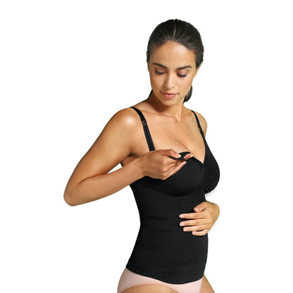 Top Reductor sin Costuras de Lactancia Negro - Carriwell