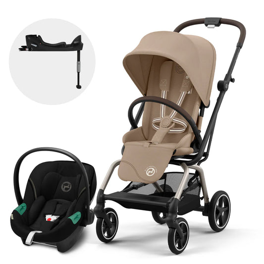 Coche Travel System Eezy Twist+ OPH + Aton S2 + base - TPE Almond Beige - Cybex