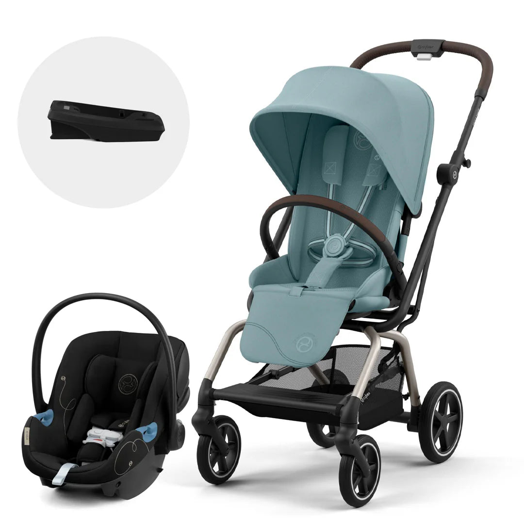 Coche Travel System Eezy Twist+ OPH + Aton G + base G TPE Sotrmy Blue - Cybex