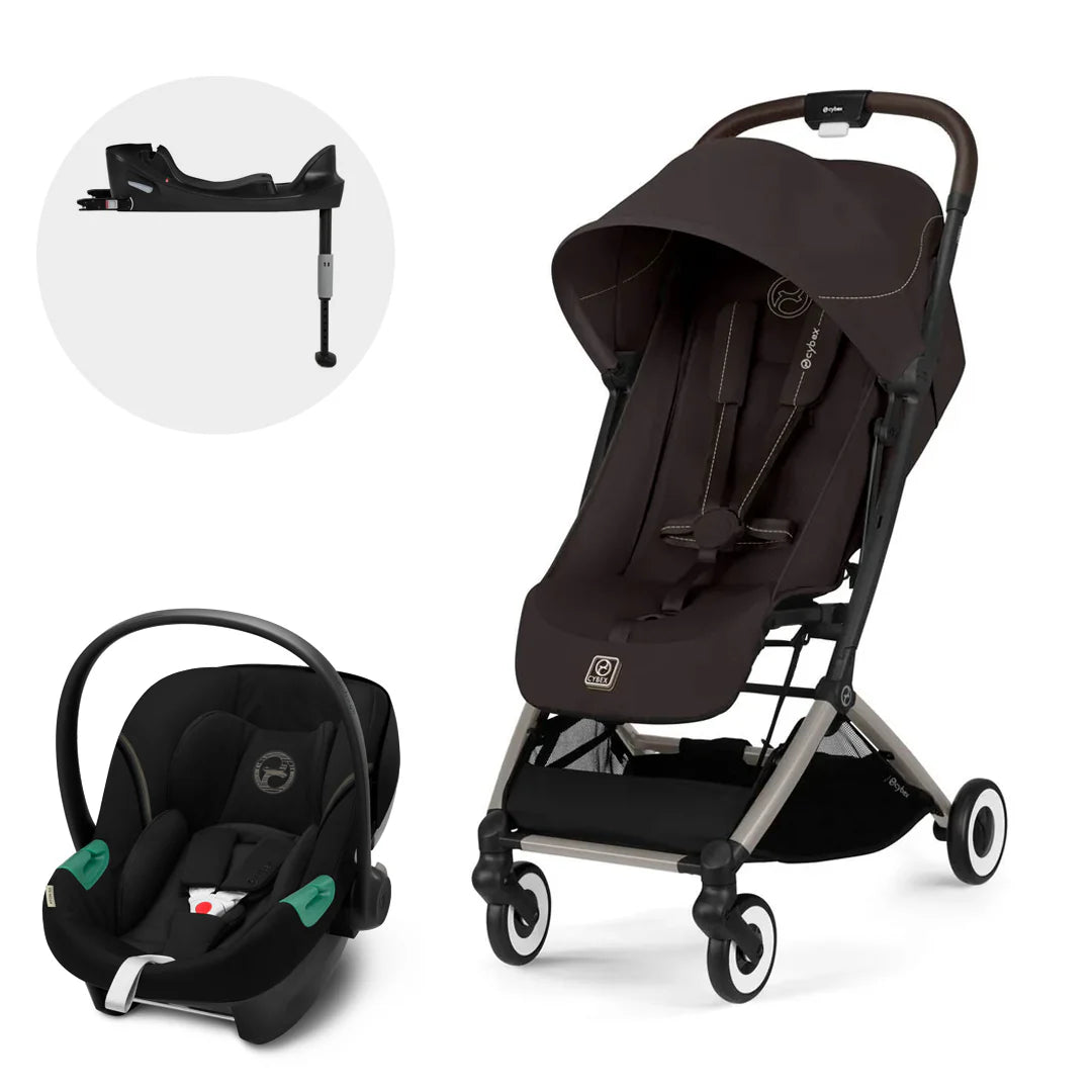 Coche Travel System Orfeo + Aton S2 + Base Cybex