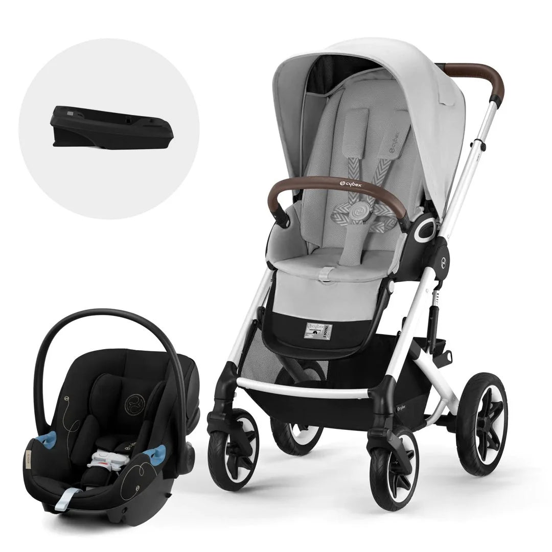 Travel System Talos S 2.0 + Aton G + Base Silver Lava Grey Cybex