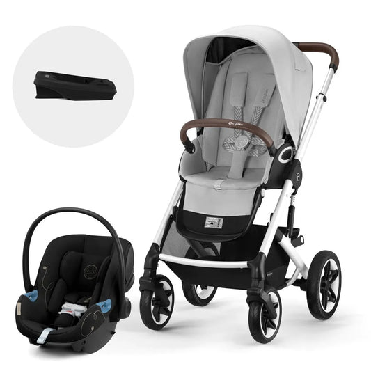 Travel System Talos S 2.0 + Aton G + Base Silver Lava Grey Cybex