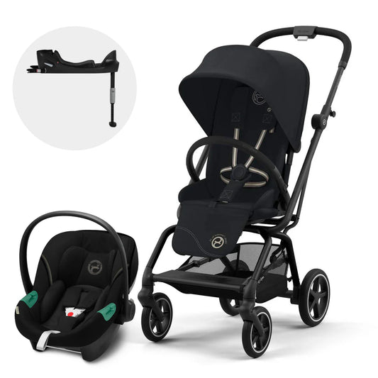 Coche Travel System Eezy Twist+ OPH + Aton S2 + base - BLK Magic Black - Cybex